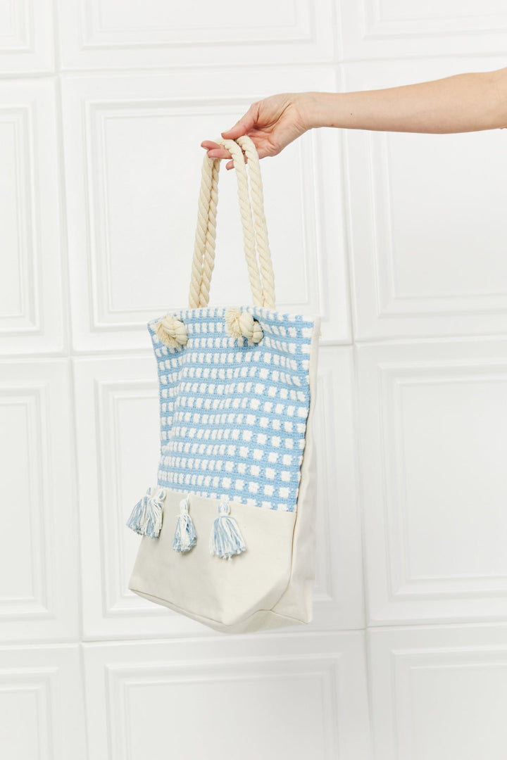 Justin Taylor Picnic Date Tassle Tote Bag - Handbag - FITGGINS