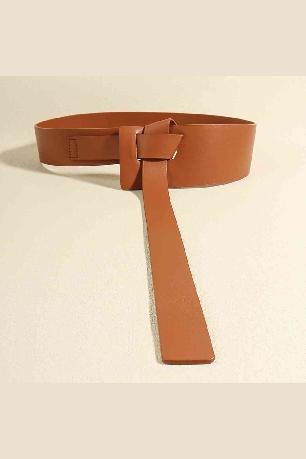 Knot Detail PU Belt - Belt - FITGGINS