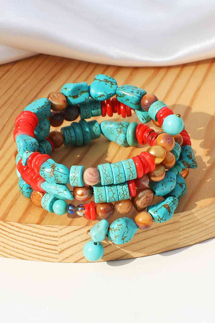 Layered Turquoise Bracelet - Bracelets - FITGGINS