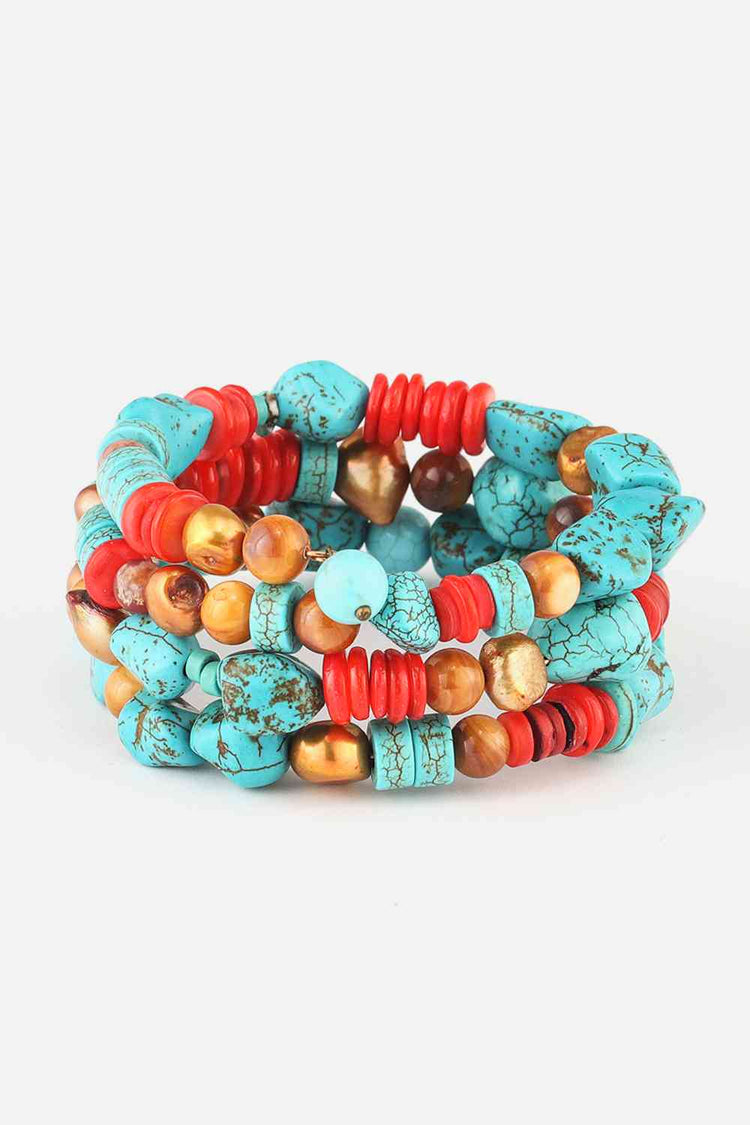 Layered Turquoise Bracelet - Bracelets - FITGGINS