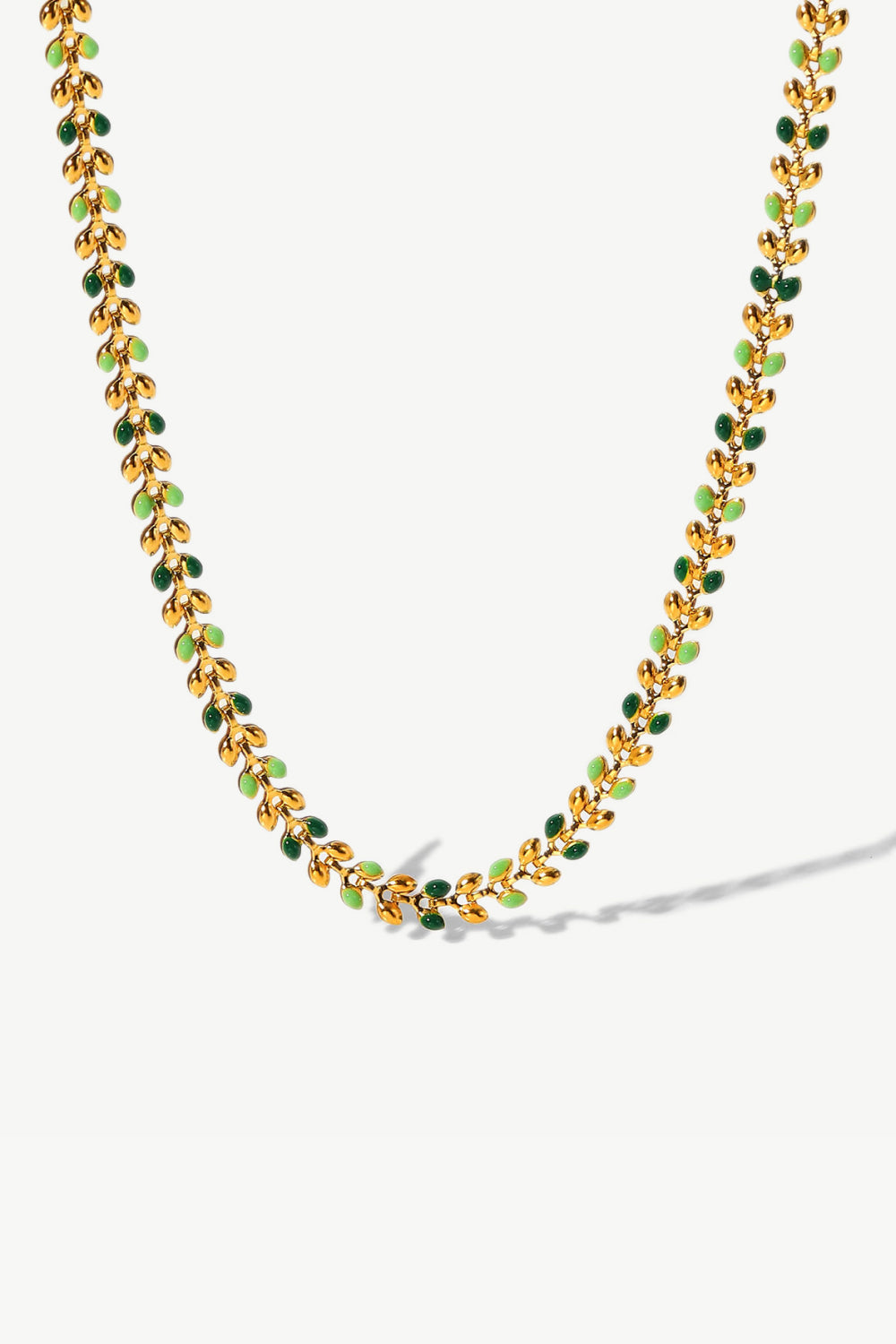 Leaf Chain Lobster Clasp Necklace - Necklaces - FITGGINS