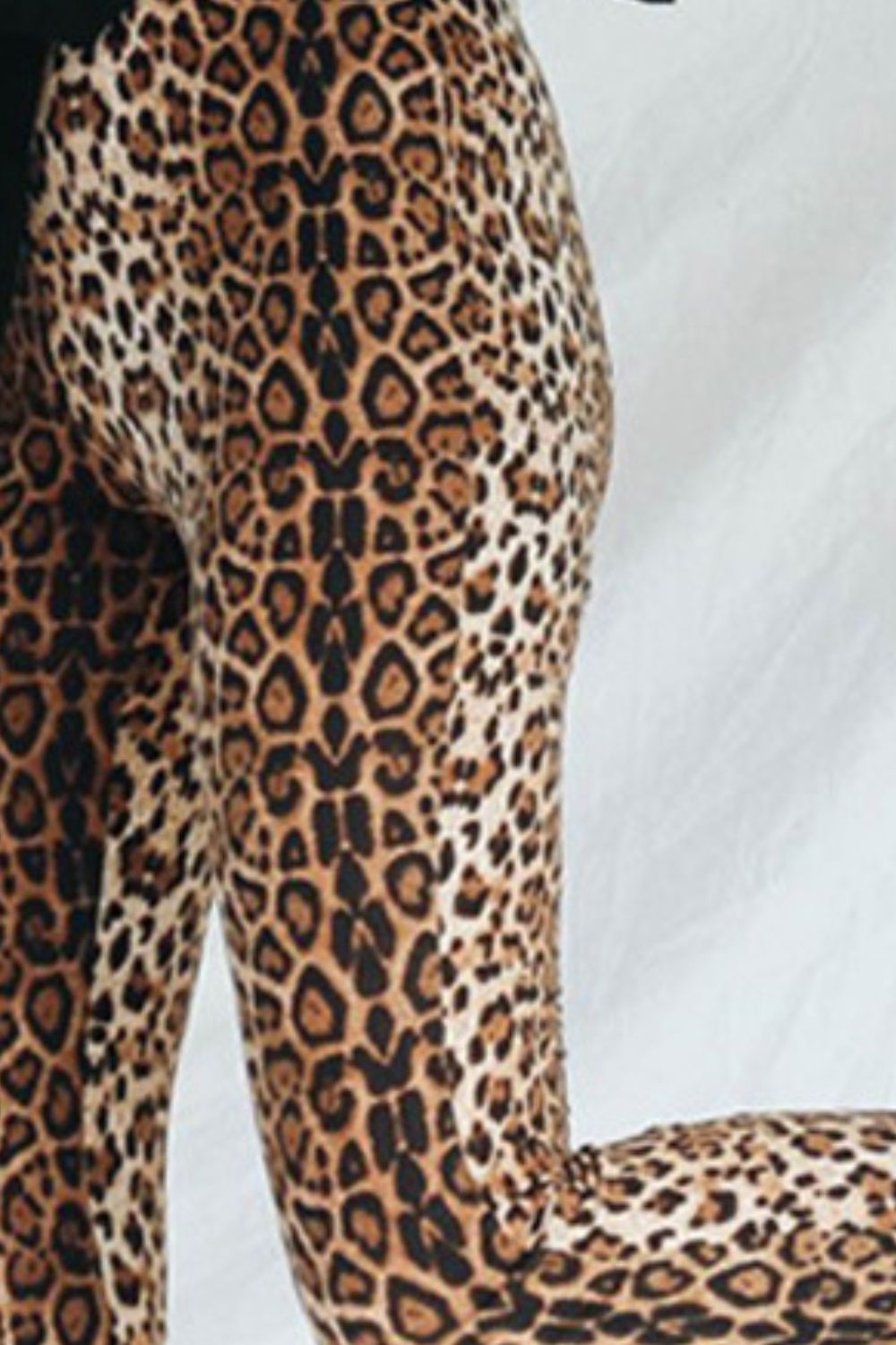 Leopard Print Flare Leg Pants - Pants - FITGGINS