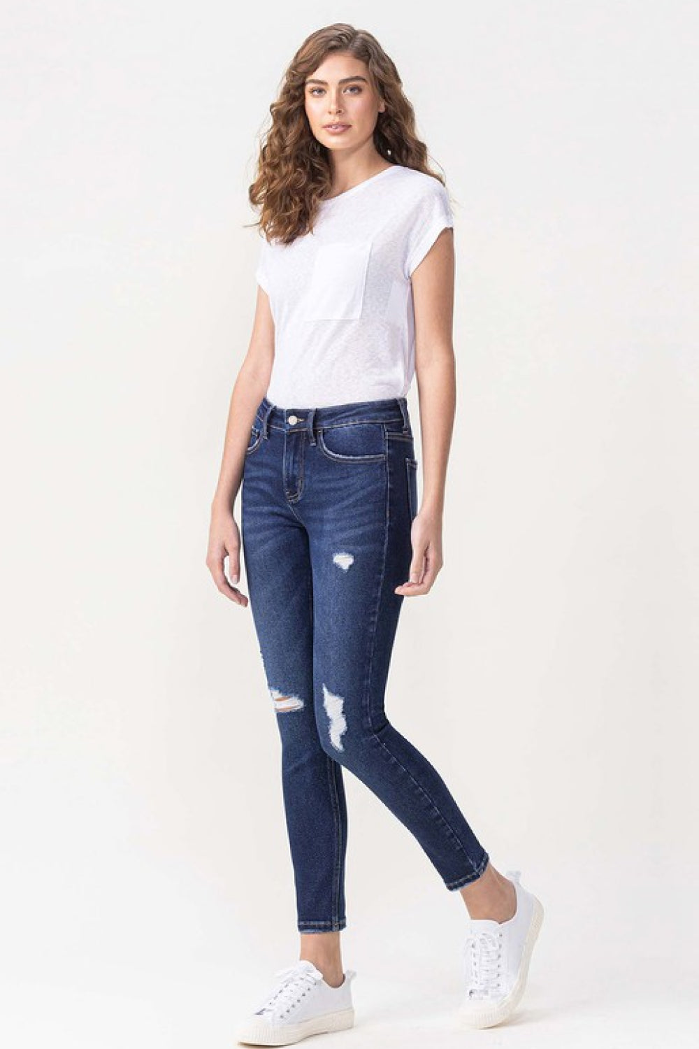 Lovervet Full Size Chelsea Midrise Crop Skinny Jeans - Jeans - FITGGINS