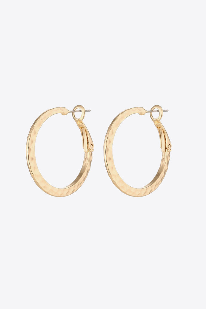 Minimalist Copper Hoop Earrings - Earrings - FITGGINS