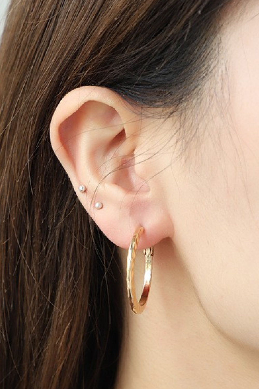Minimalist Copper Hoop Earrings - Earrings - FITGGINS
