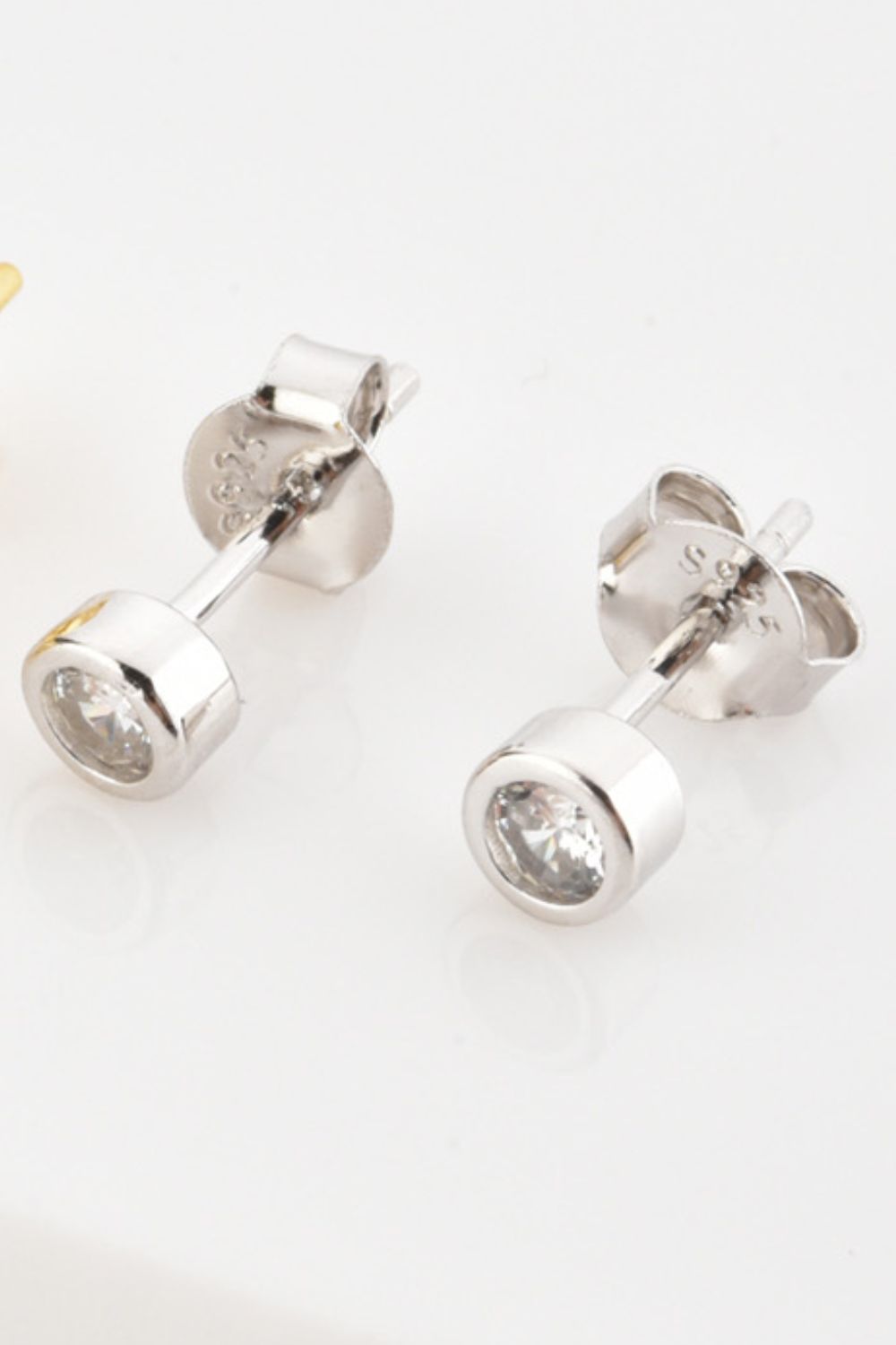 Minimalist Zircon 925 Sterling Silver Earrings - Earrings - FITGGINS