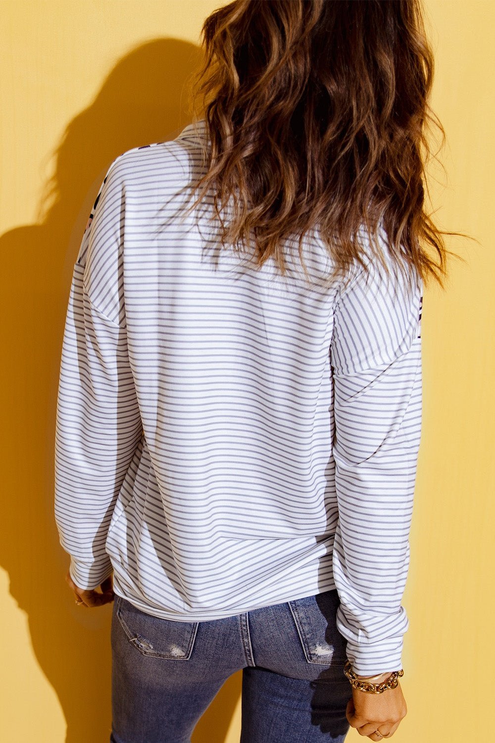 Mixed Print Color Block Half-Zip Sweatshirt - Sweatshirts & Hoodies - FITGGINS
