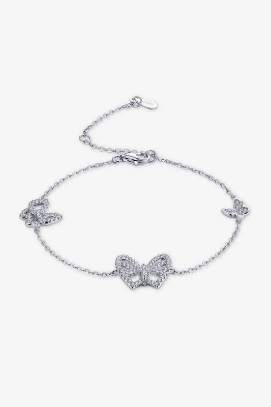 Moissanite Butterfly Shape Bracelet - Bracelets - FITGGINS