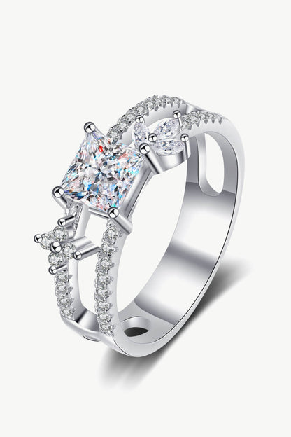 Moissanite Double Layered Ring - Rings - FITGGINS