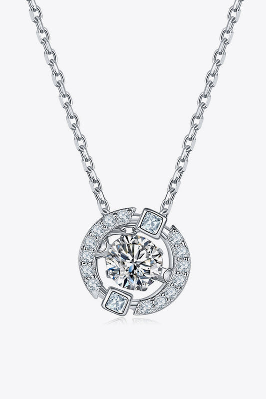 Moissanite Pendant Chain-Link Necklace - Necklaces - FITGGINS