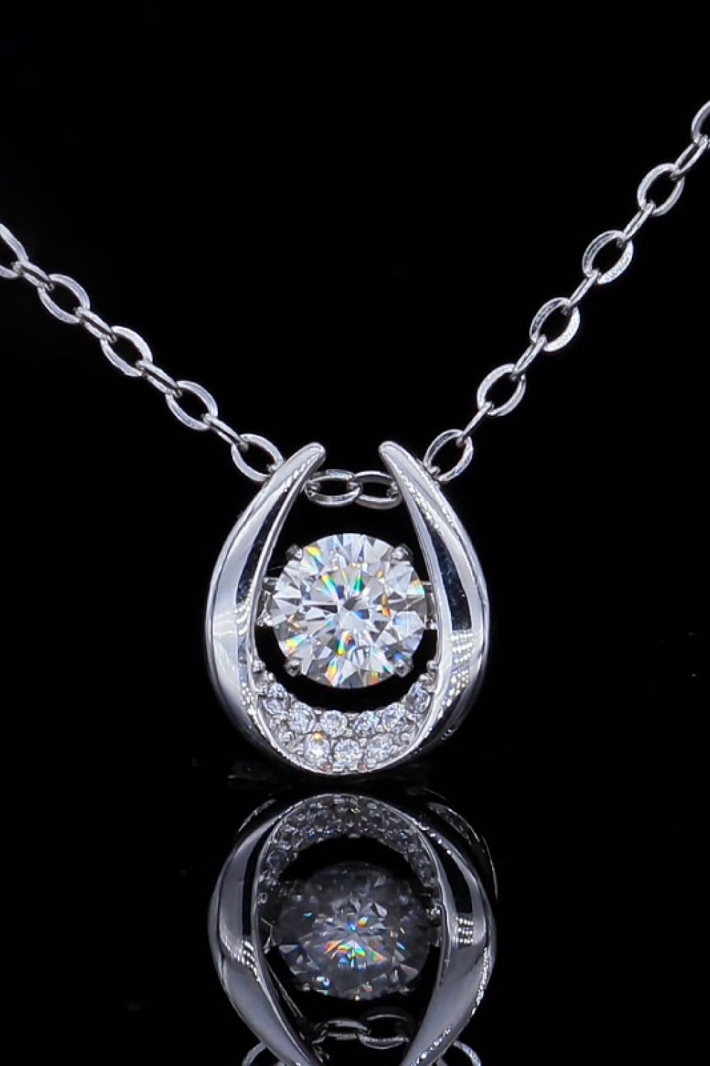 Moissanite Zircon Pendant Necklace - Necklaces - FITGGINS