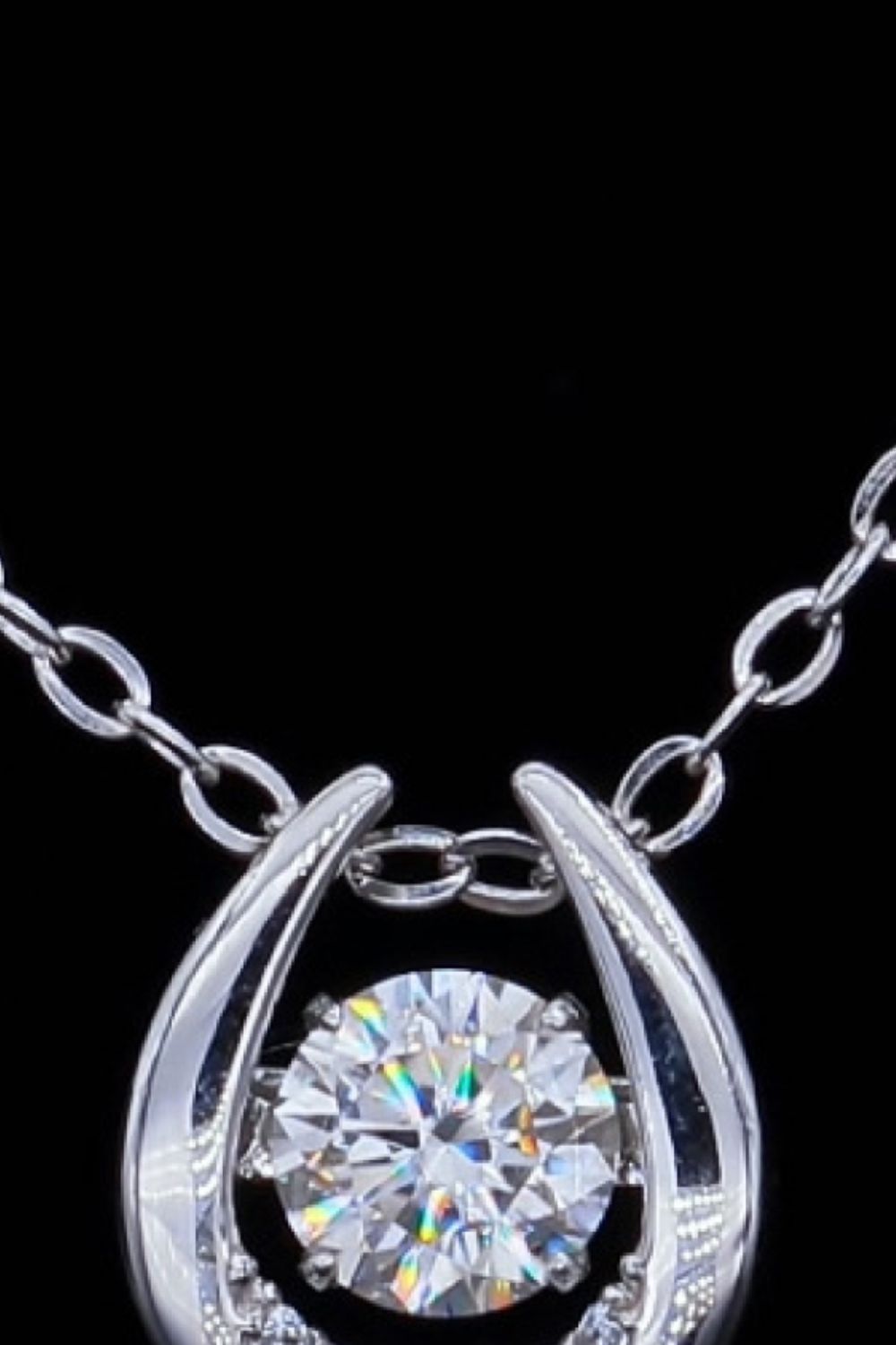 Moissanite Zircon Pendant Necklace - Necklaces - FITGGINS