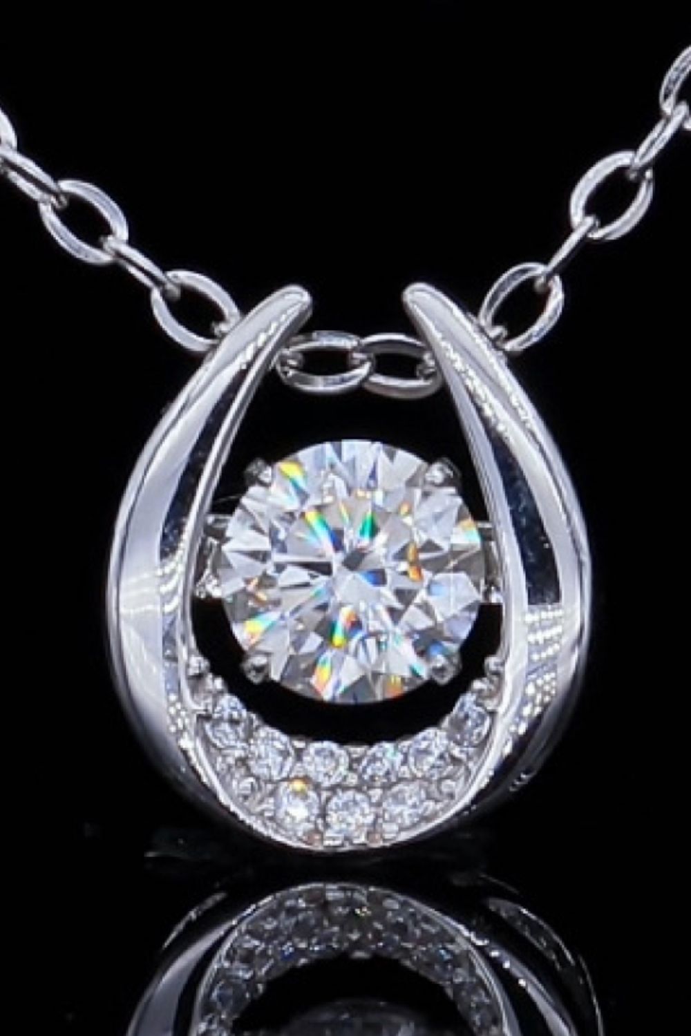 Moissanite Zircon Pendant Necklace - Necklaces - FITGGINS