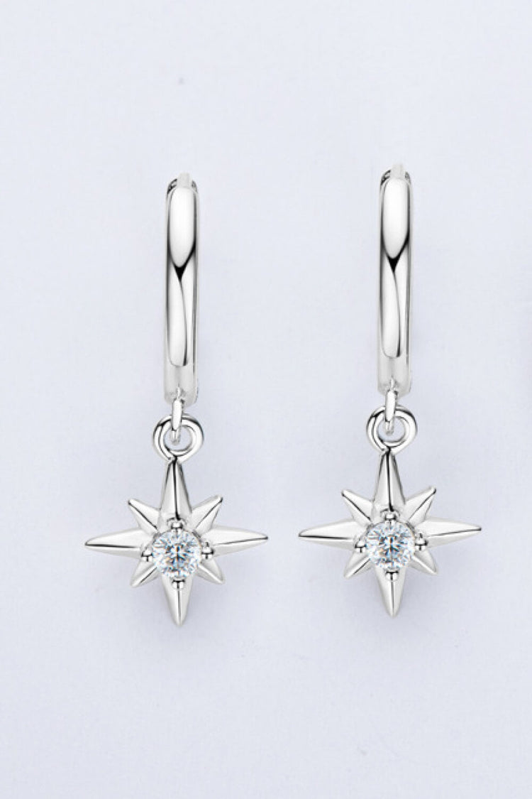 Moissanite Star Drop Earrings - Earrings - FITGGINS