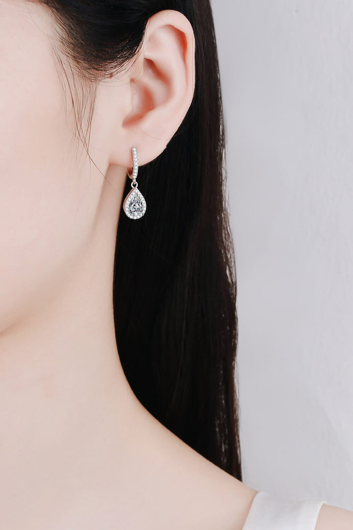 Moissanite Teardrop Earrings - Earrings - FITGGINS
