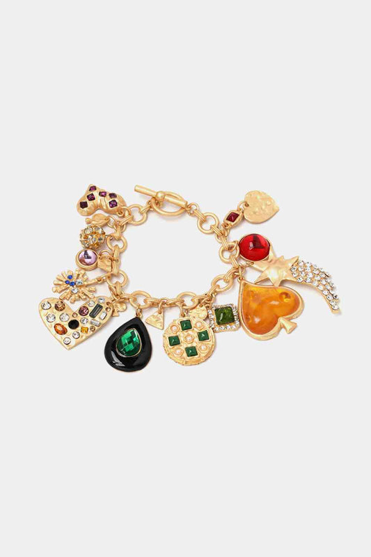 Multi Charm Resin Bracelet - Bracelets - FITGGINS