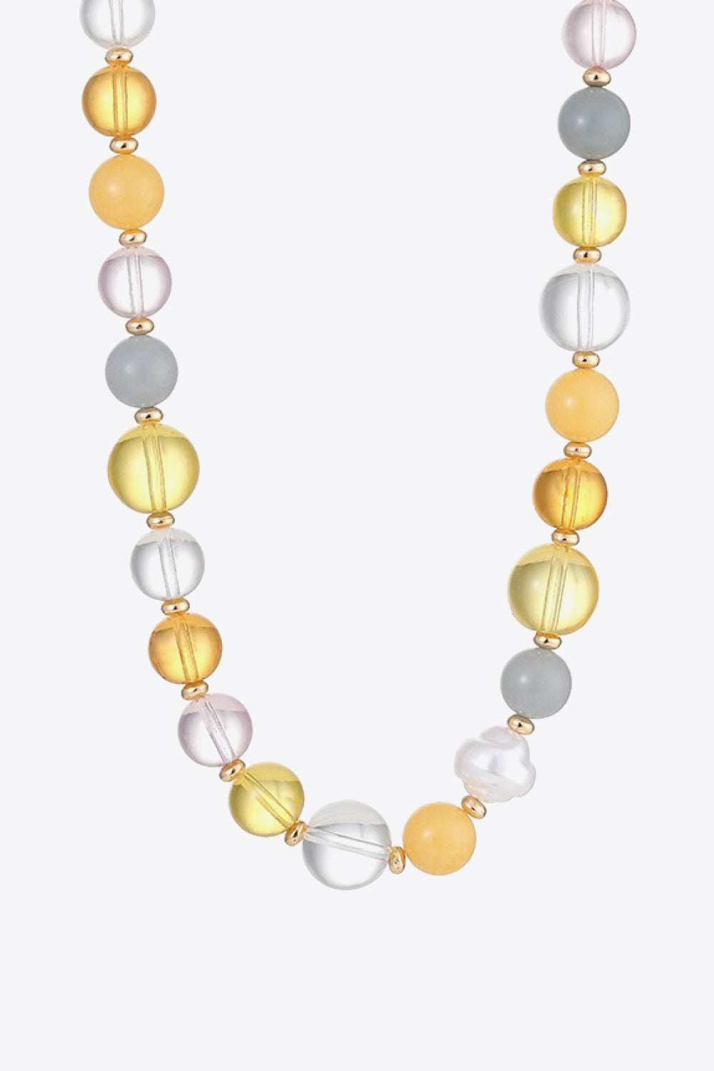 Multicolored Bead Necklace - Necklaces - FITGGINS