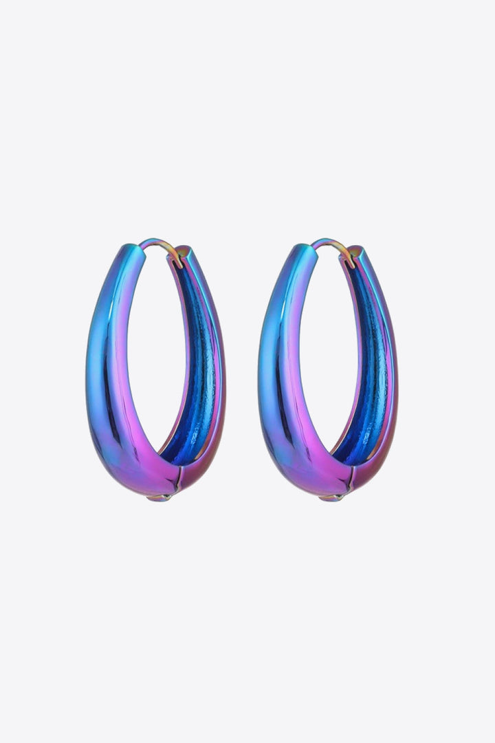 Multicolored Huggie Earrings - Earrings - FITGGINS