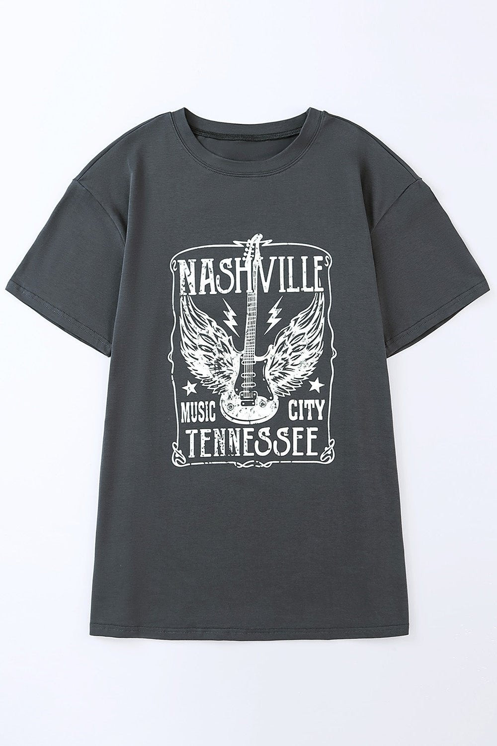 NASHVILLE MUSIC CITY TENNESSEE Graphic T-Shirt - T-Shirts - FITGGINS