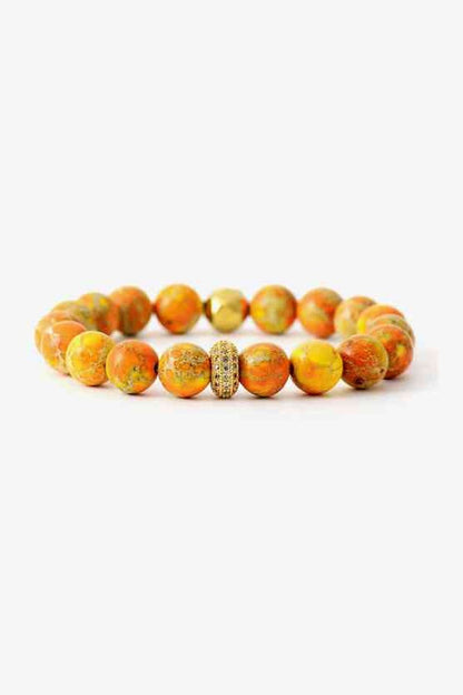 Natural Stone Beaded Bracelet - Bracelets - FITGGINS