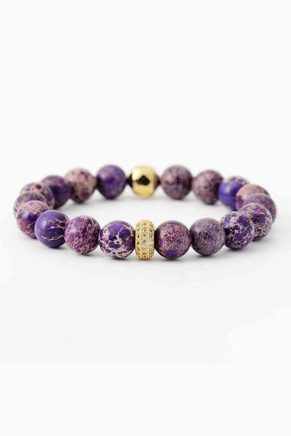 Natural Stone Beaded Bracelet - Bracelets - FITGGINS