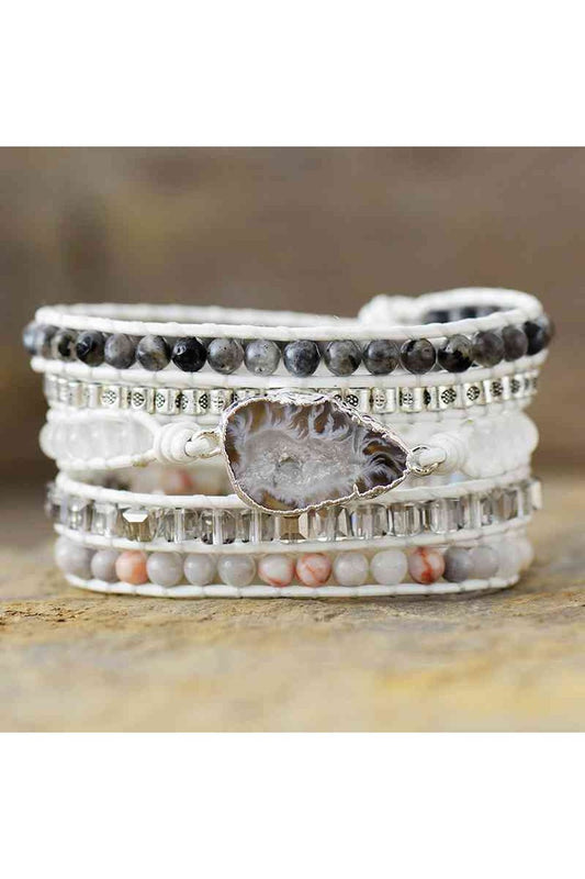 Natural Stone Layered Bracelet - Bracelets - FITGGINS