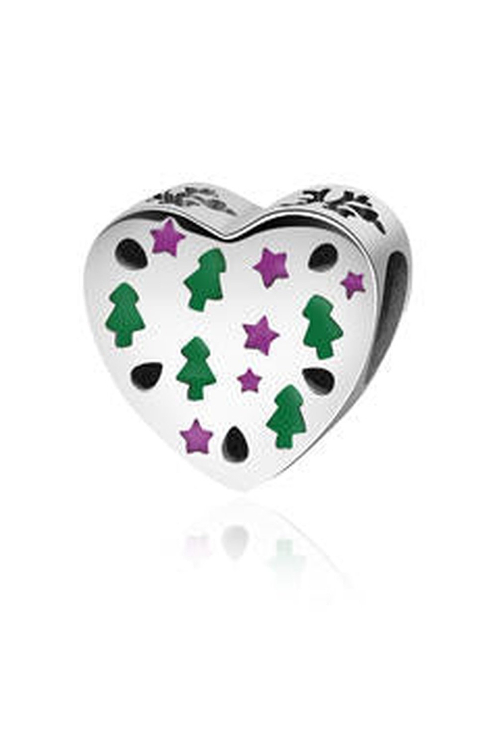 One Piece 925 Sterling Silver Heart Bead Charm - Bracelets - FITGGINS