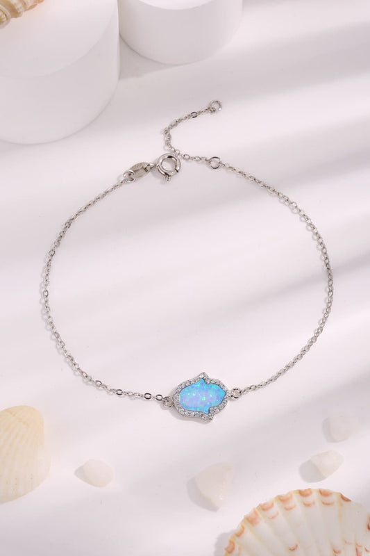 Opal 925 Sterling Silver Bracelet - Bracelets - FITGGINS