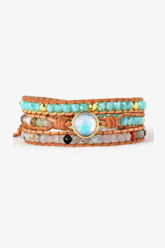 Opal Beaded Layered Bracelet - Bracelets - FITGGINS