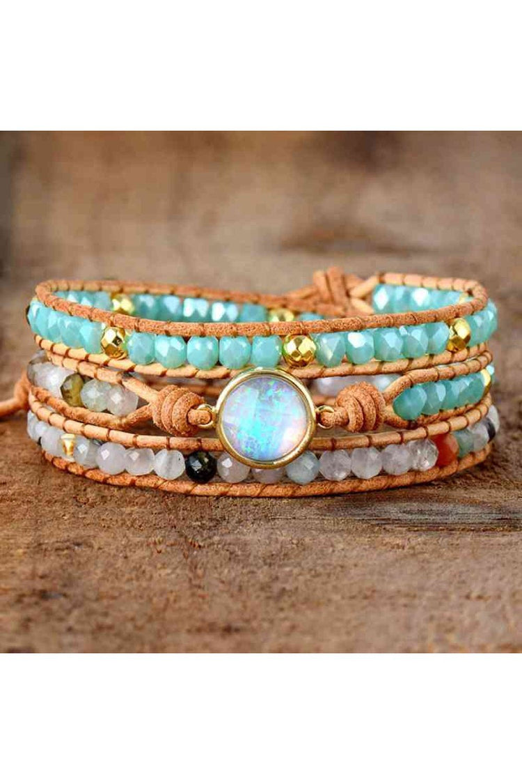 Opal Beaded Layered Bracelet - Bracelets - FITGGINS