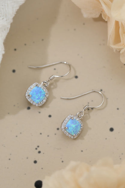 Opal Square Drop Earrings - Earrings - FITGGINS