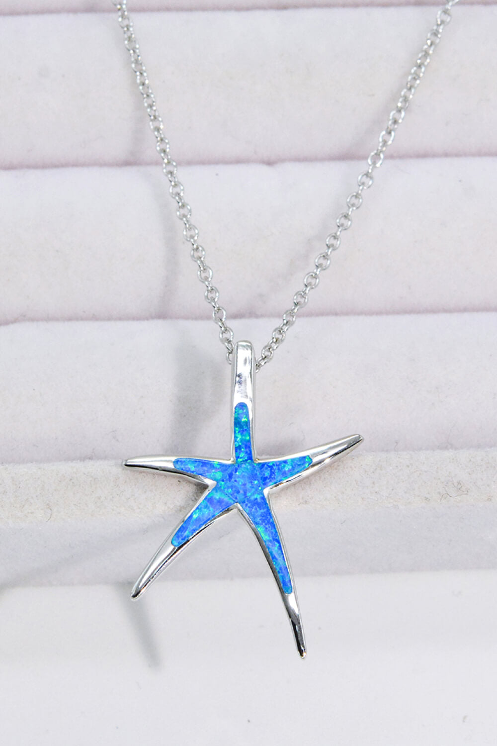 Opal Starfish Pendant Necklace - Necklaces - FITGGINS