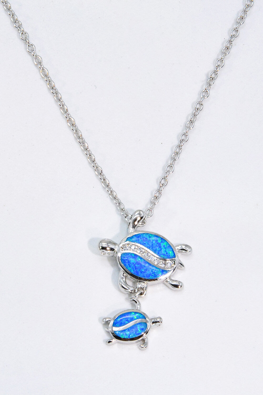 Opal Turtle Pendant Necklace - Necklaces - FITGGINS