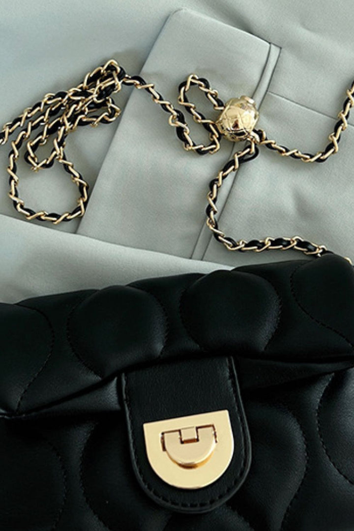 PU Leather Adjustable Chain Crossbody Bag - Handbag - FITGGINS