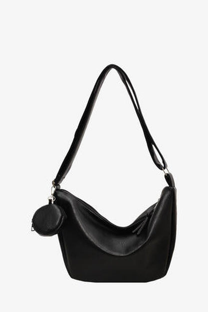 PU Leather Crossbody Bag with Small Purse - Handbag - FITGGINS