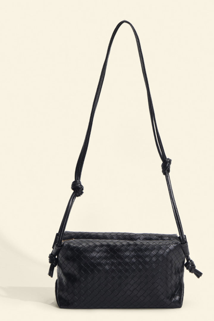 PU Leather Knot Detail Shoulder Bag - Handbag - FITGGINS