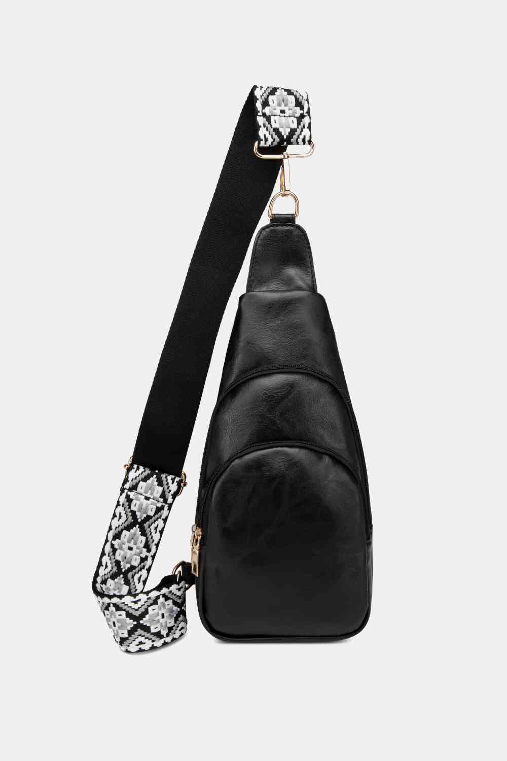 PU Leather Sling Bag - Handbag - FITGGINS