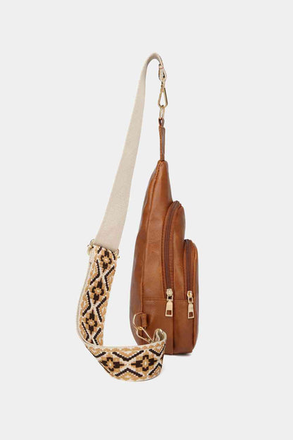 PU Leather Sling Bag - Handbag - FITGGINS