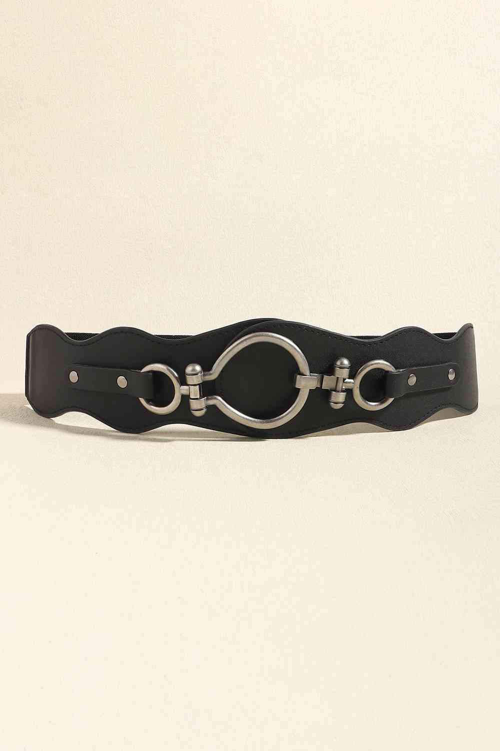 PU Leather Zinc Alloy Buckle Belt - Belt - FITGGINS