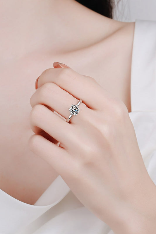 Pleasant Surprise 1 Carat Moissanite Ring in 925 Sterling Silver