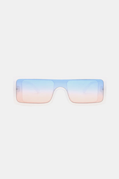 Polycarbonate Frame Rectangle Sunglasses - Sunglasses - FITGGINS