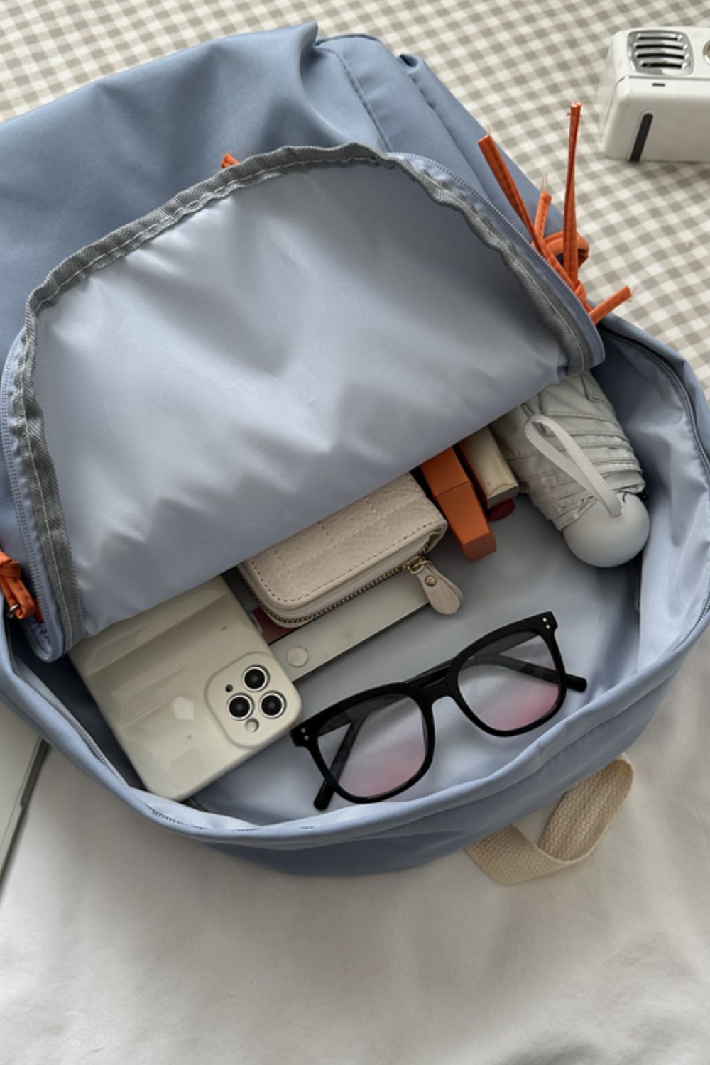 Polyester Large Backpack - Handbag - FITGGINS