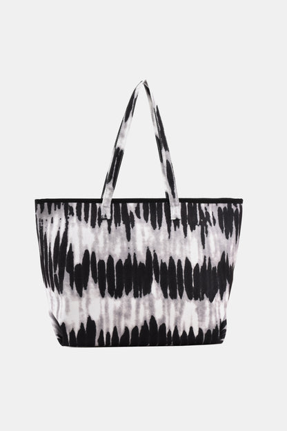 Printed PU Leather Tote Bag - Handbag - FITGGINS