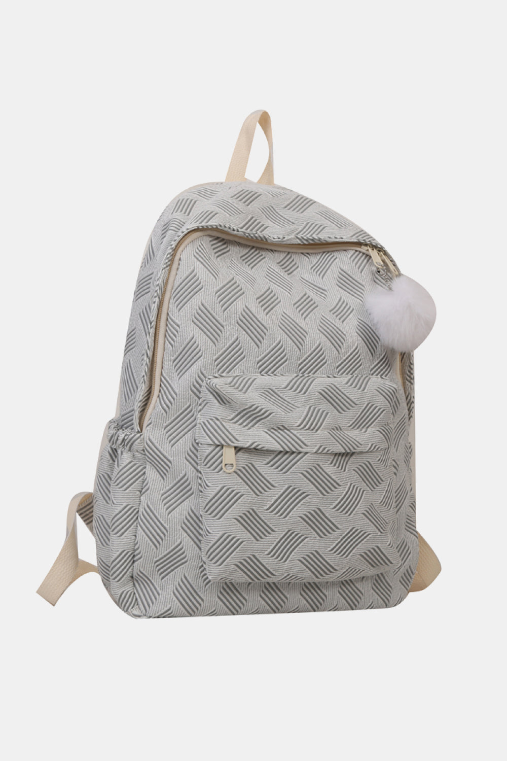Printed Polyester Large Backpack - Handbag - FITGGINS