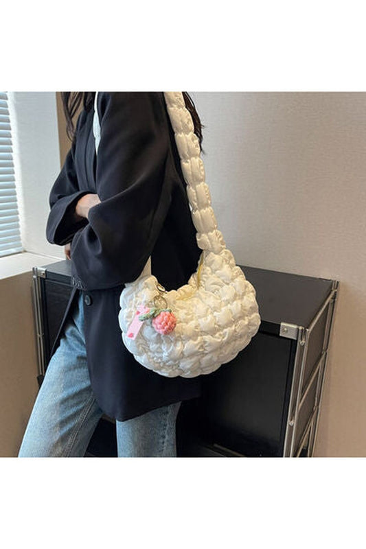 Quilted Shoulder Bag - Handbag - FITGGINS