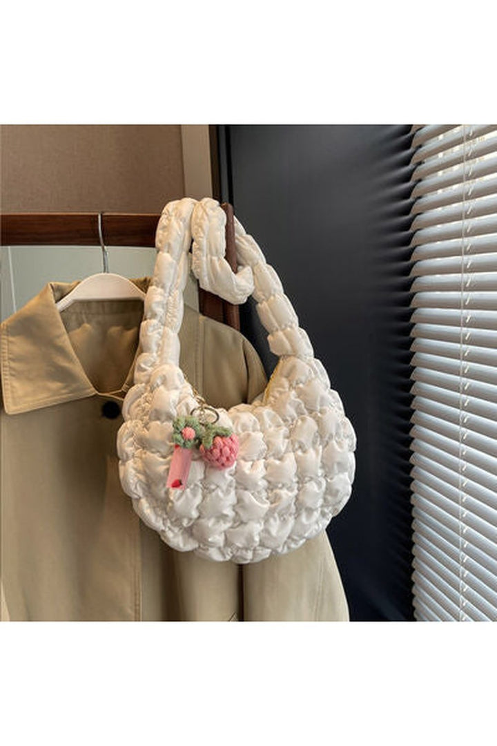 Quilted Shoulder Bag - Handbag - FITGGINS