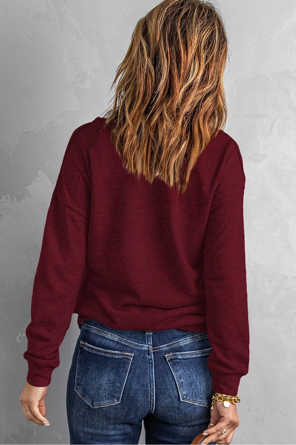 Quilted Half-Zip Sweatshirt with Pocket - Sweatshirts & Hoodies - FITGGINS