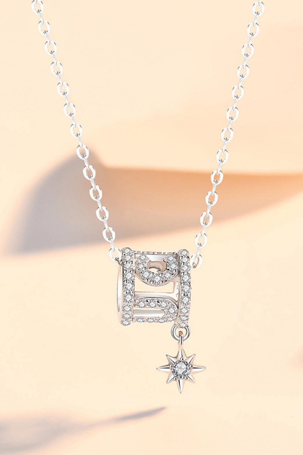Rely On Fate Cubic Zirconia Pendant Necklace - Necklaces - FITGGINS
