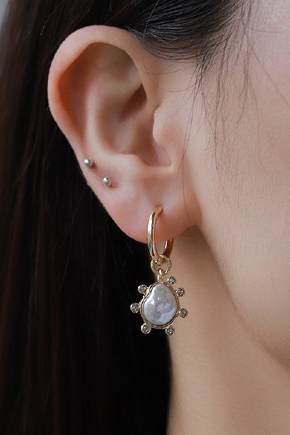 Rhinestone Decor Drop Earrings - Earrings - FITGGINS