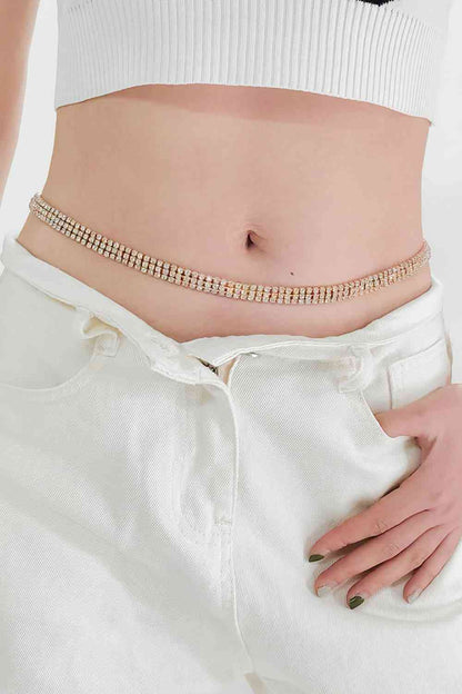 Rhinestones Alloy Belt - Belt - FITGGINS